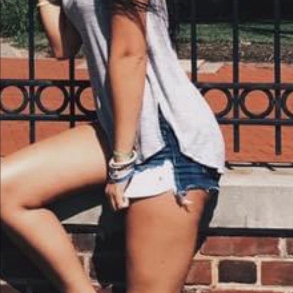 American Eagle Jean Shorts with Lace Pocket - Picture 4 of 4